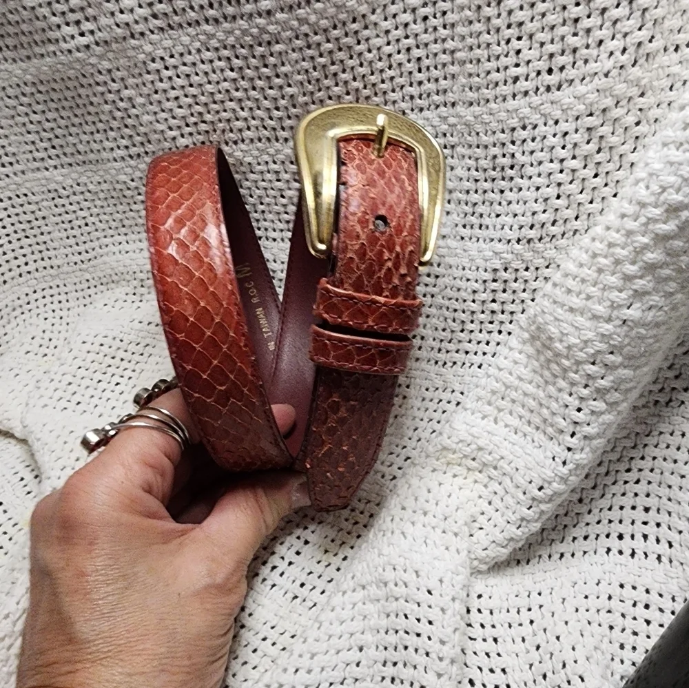 Vintage Snakeskin‎ belt M